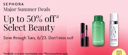Up to 50% Off Select Beauty