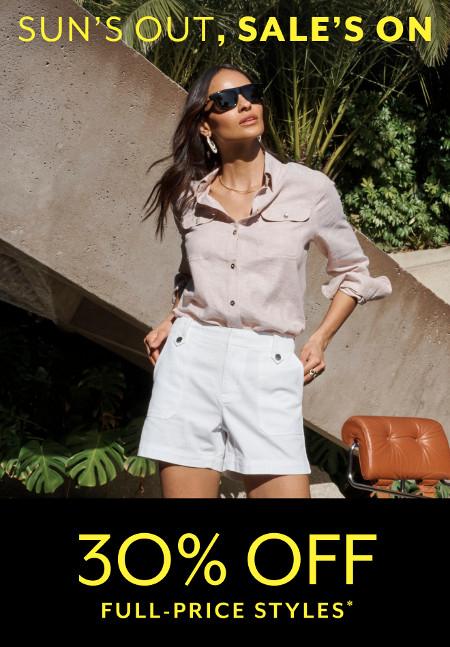 30% off Full-Price Styles