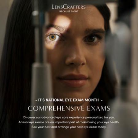 IT'S NATIONAL EYE EXAM MONTH