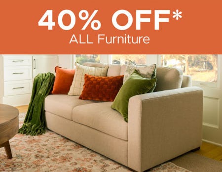 40% Off All Furniture