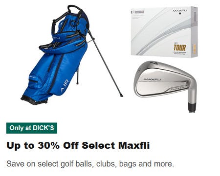 Up to 30% Off Select Maxfli