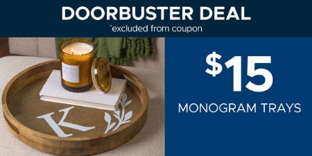 $15 Monogram Trays