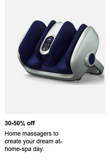 30-50% off Home Massagers