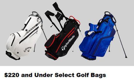 $220 and Under Select Golf Bags