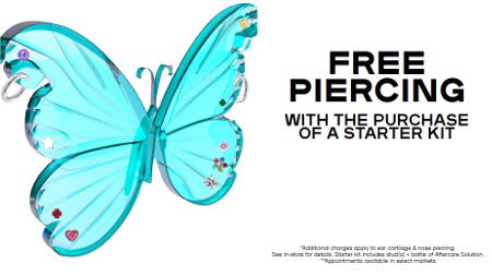 Free Ear Piercing With the Purchase of a Starter Kit