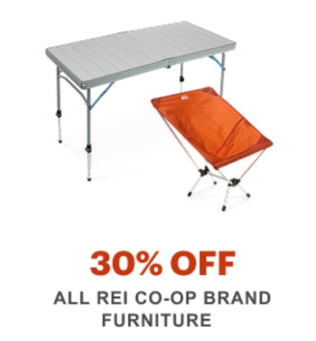 30% Off All Rei Co-op Brand Furniture