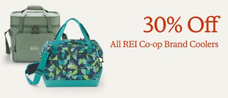 30% Off All REI Co-op Brand Coolers