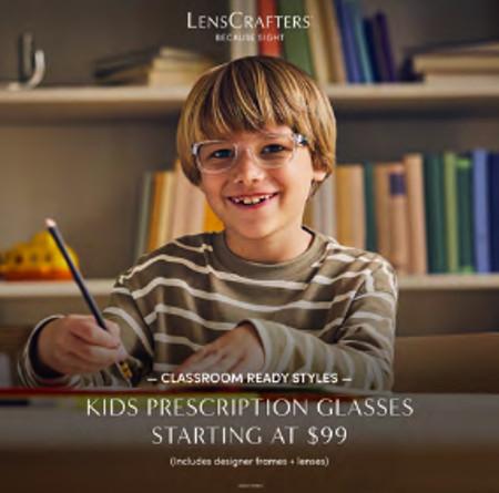 KIDS PRESCRIPTION GLASSES STARTING AT $99