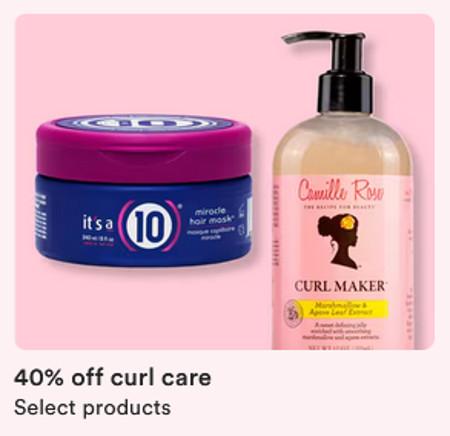 40% off curl care