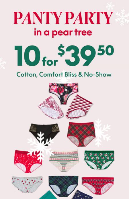 $10 for $39.50 Panties