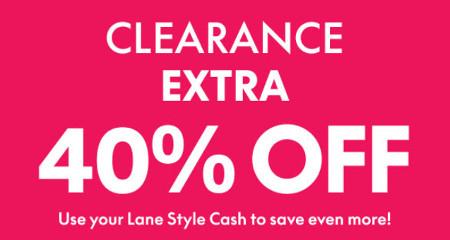 Extra 40% off Clearance