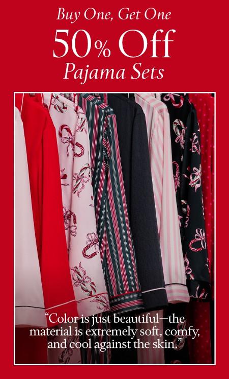 Buy One, Get One 50% off Pajama Sets