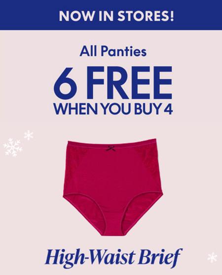6 Free Panties When You Buy 4