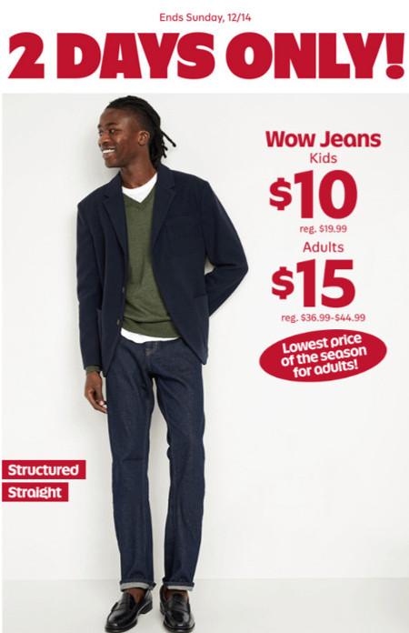 $15 Wow Jeans for Adults and $10 for Kids
