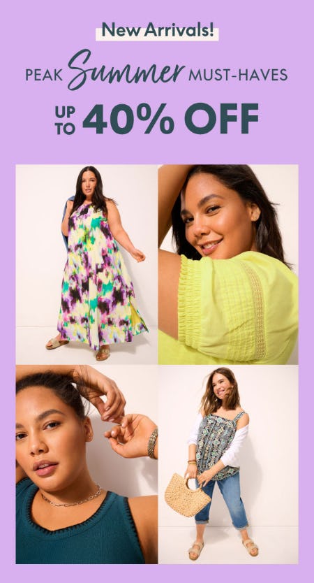 Peak Summer Must-Haves Up to 40% Off