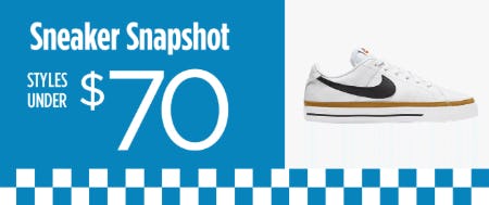 Sneaker Snapshot Styles Under $70
