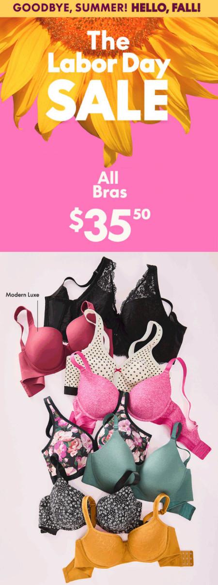 The Labor Day Sale: All Bras $35.50