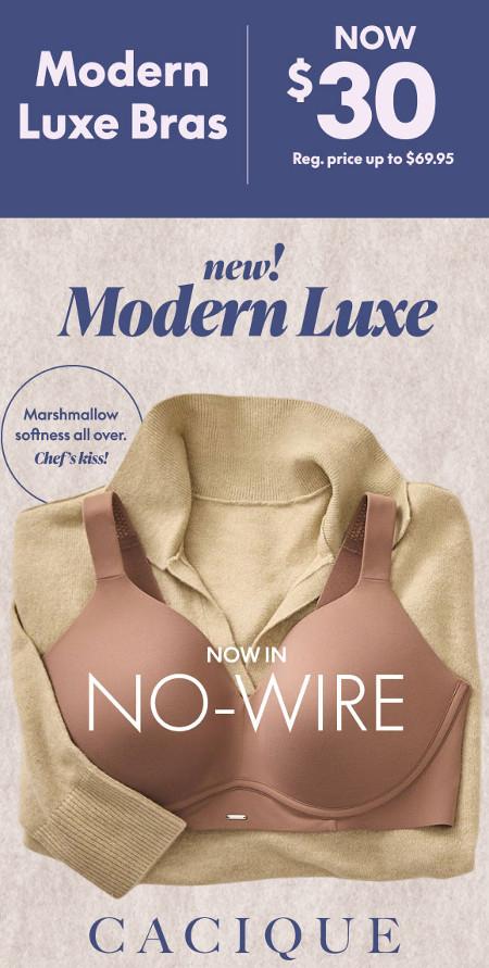 Modern Luxe Bras Now $30