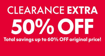 Extra 50% off Clearance