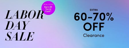 Labor Day Sale: Extra 60-70% off Clearance