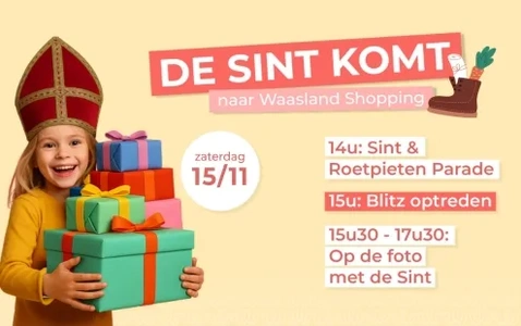 De Sint komt naar Waasland Shopping! thumbnail