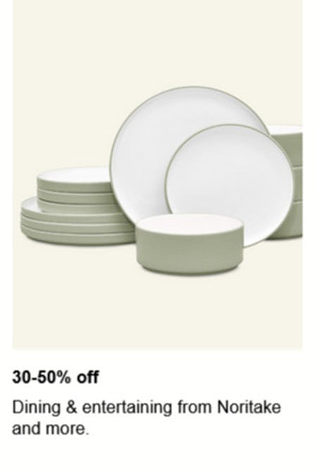 40-50% off Dining and Entertaining From Noritake and More