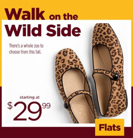 Starting at $29.99 Flats
