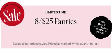 8 for $25 Panties