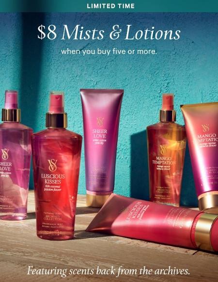 $8 Mists and Lotions