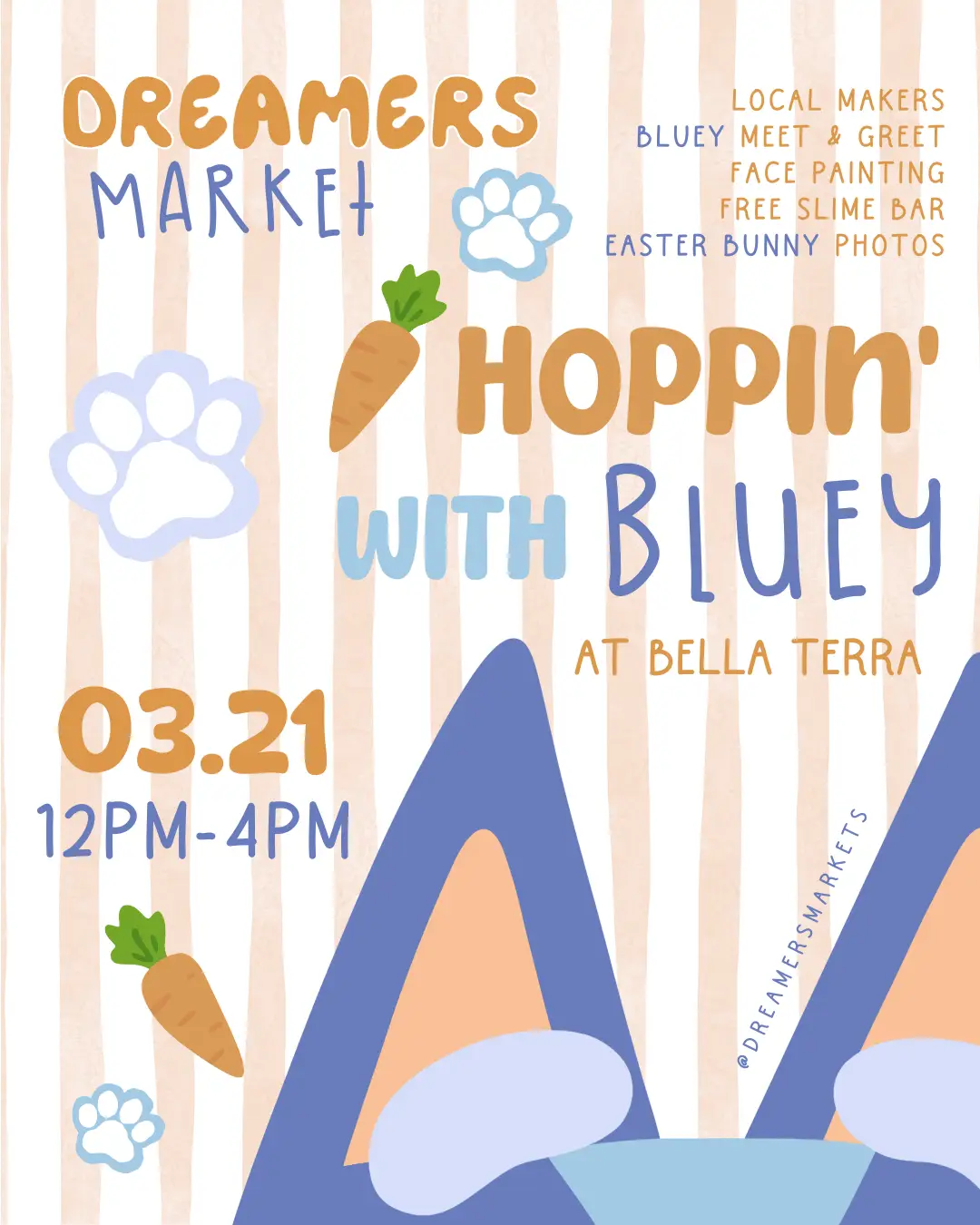 Dreamers Market – Hoppin’ with Bluey – Huntington Beach