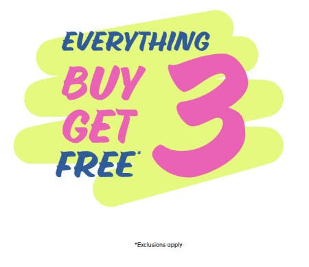 Everything Buy 3, Get 3 Free