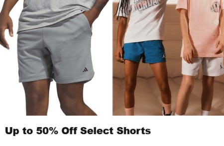 Up to 50% Off Select Shorts