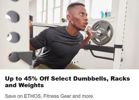 Up to 45% Off Select Dumbbells, Racks and Weights