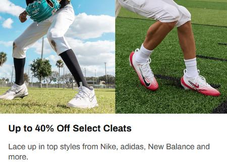 Up to 40% Off Select Cleats