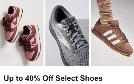 Up to 40% Off Select Shoes