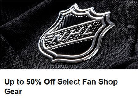 Up to 50% Off Select Fan Shop Gear