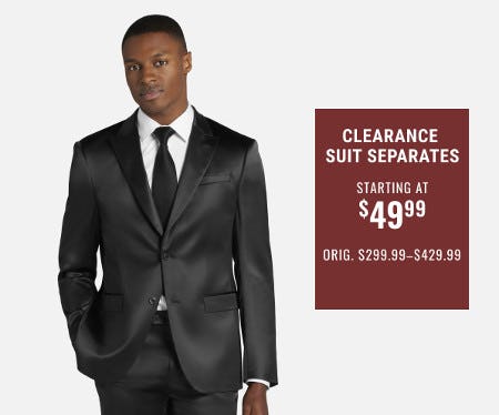 Clearance Suit Separates Starting at $49.99