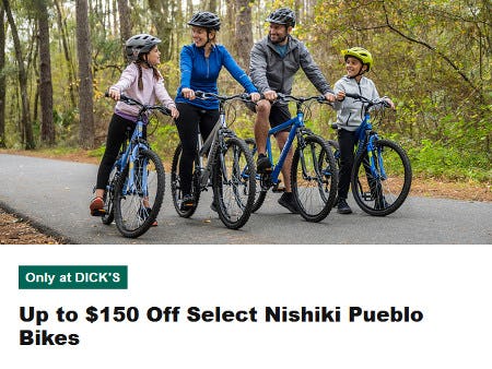 Up to $150 Off Select Nishiki Pueblo Bikes