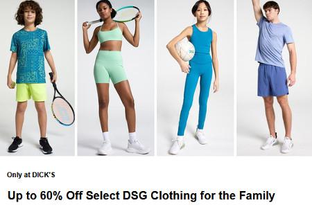 Up to 60% Off Select DSG Clothing for the Family