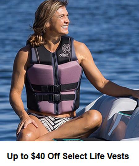 Up to $40 Off Select Life Vests