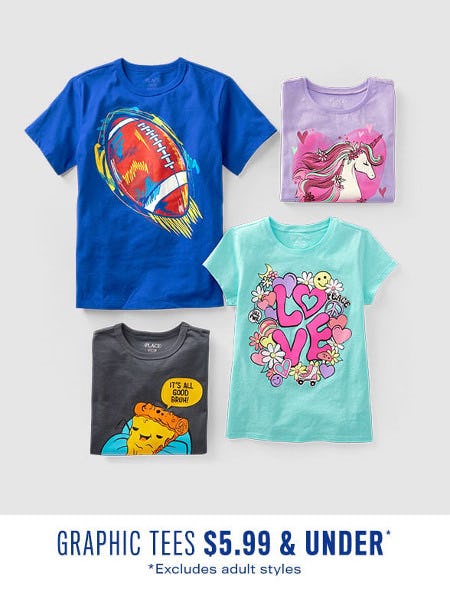 Graphic Tees $5.99 and Under