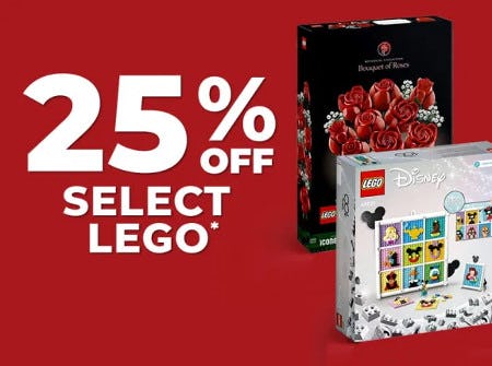 25% off Select LEGO
