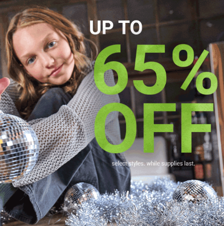 Up to 65% Off Select Styles