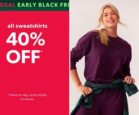 All Sweatshirts 40% off