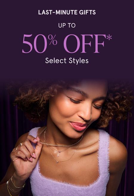 Up to 50% off Select Styles