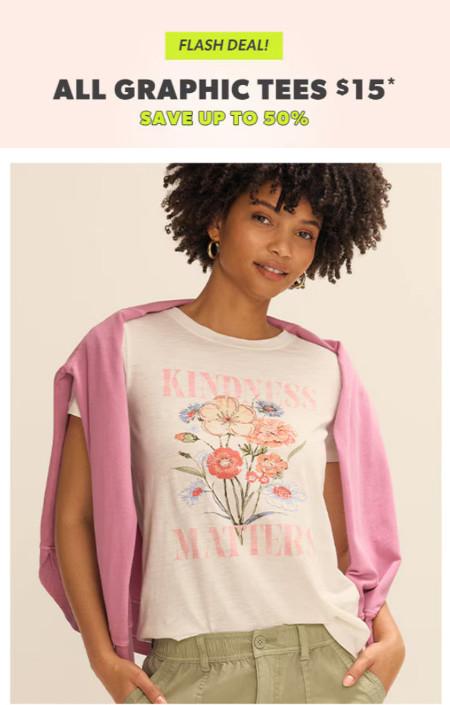 All Graphic Tees $15