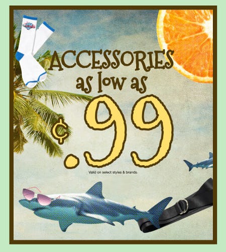 Accessories As Low as .99 Cents