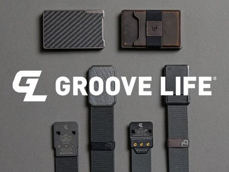 20% OFF SELECT GROOVE LIFE ACCESSORIES
