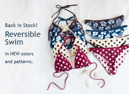 Back in Stock: Reversible Swim