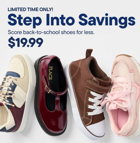 Back-to-School Shoes $19.99